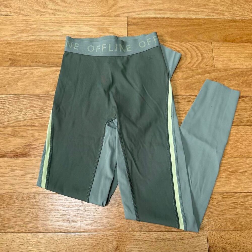 Aerie Women's Green and Khaki Leggings